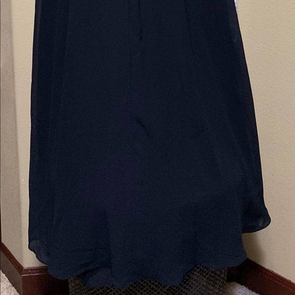 Karl Lagerfeld long navy dress size 10 NWT - Picture 10 of 12